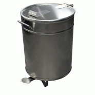 Bacs à déchets 50L inox roulant L2G
