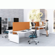 Bureau Bench DRIVE - 120 x 169 cm, Non, Blanc Pastel, Blanc