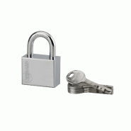 Cadenas à clé Disk, acier, chantier, anse acier, 40mm, 4 clés - THIRARD - gris 3150260955156 Cadenas à clé Disk, acier, chantier, anse acier, 40mm, 4 clés - THIRARD - gris 3150260955156
