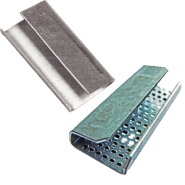 Chape métallique pour la fermeture de feuillard polypropylène, polyester et acier - Largeur 12, 15, 19, 13, 16 mm Chape métallique pour la fermeture de feuillard polypropylène, polyester et acier - Largeur 12, 15, 19, 13, 16 mm