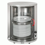 Chauffe-assiettes en acier inoxydable - capacité 30 à 40 assiettes - température réglable de 30°C à 80°C Chauffe-assiettes en acier inoxydable - capacité 30 à 40 assiettes - température réglable de 30°C à 80°C