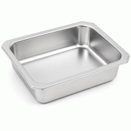 ECOLOMIQUE - 6 Pcs - Barquette inox scellable GN 1/4 265x160mm H50mm - argenté inox 294GNOX1450