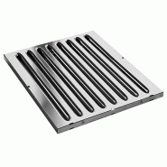 Filtre à choc en inox 395x395x20mm pour modèle TH profondeur 700mm PREMIUM - GOLDINOX - 3701770838530
