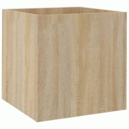 Helloshop26 - Jardinière bac lit surélevé plantes fleurs terrasse jardin sonoma 40 x 40 x 40 cm bois d'ingénierie marron 02_0038724 - 3000217662913 Helloshop26 - Jardinière bac lit surélevé plantes fleurs terrasse jardin sonoma 40 x 40 x 40 cm bois d'ingénierie marron 02_0038724 - 3000217662913