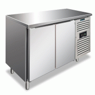 KLIMAITALIA Table de congélation inox 2 portes ventilées. Dégivrage auto. Temp. -22°C/-18°C. Dim. LxS&H 136x70x86 cm. CXF2100BT - 4554