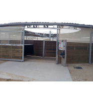 Marcheur CTL circulaire, semi couvert pour chevaux - Modèle en bois 4 à 8 places - Diamètre 12 à 20 m