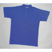 Polo à manches courtes 100% coton bleu roi, taille M Polo à manches courtes 100% coton bleu roi, taille M