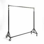 Portant industriel charges lourdes en Z L150 cm H 120-195cm