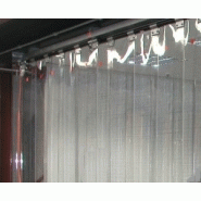 Porte à lanières transparente / lanières amovibles / isolation thermique