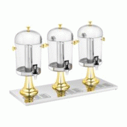 Royal Catering - Royal Catering Distributeur De Jus De Fruit Fruits Boisson Froide Fontaine À Cocktail Punch RCSD-3G (Volume 3 x 8 l, Récipients Ø