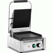 Royal Catering - Royal Catering RCPKG-1800-M Machine À Panini Toaster Électrique Plancha Électrique Professionnelle Rainurée + Lisse 1 800 W - 406