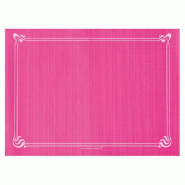 Set de table en pure cellulose 48g/m2 fuchsia avec liseré 31x43cm - par 2000