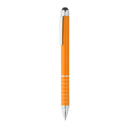 Stylo à bille en aluminium - stylet intégré - couleur orange - encre bleue Stylo à bille en aluminium - stylet intégré - couleur orange - encre bleue
