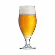 Arcoroc ARC 07132 Cervoise Tulipe à bière, verre à bière, 380ml, verre, transparent, 6 pièces - transparent verre ARC 07132