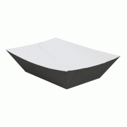 Barquette The Pack carton nano micro 1200g 11,9x7,9x5,5cm noir - par 1000