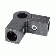 Box 2 départs pour tube Ø25mm - gris martelé - zamak - blister de 1 pièce