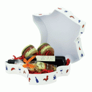 Corbeille carton hexagone jeu de 2 - Corbeille carton hexagone jeu de 2 -
