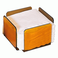 Distributeur pour serviettes en méthacrylate rose fumé 17,5x17,5x11cm par 2