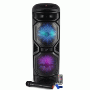 Enceinte Karaoké sur batterie Lumineuse 800W INOVALLEY HP59-XXL Bluetooth, USB, Microphone sans fil, Réglage BASS+Clé USB 32G - 3666638034649