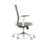 Fauteuil NICE Structure Blanche Accoudoirs 3D - Référence 6427 FR206