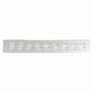 Grilles d&#039;aération pour ameublement - à encastrer - en aluminium anodisé naturel h60xl400mm