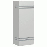 Helloshop26 - Applique murale d'extérieur 9,5 x 7,5 x 24 cm résistante intempéries jardin design moderne en acier inoxydable argenté 02_0056626 -