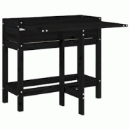 Helloshop26 - Jardinière bac lit surélevé plantes fleurs terrasse jardin de jardin avec dessus pliable bois pin massif noir 02_0038583 - 3000217746811 Helloshop26 - Jardinière bac lit surélevé plantes fleurs terrasse jardin de jardin avec dessus pliable bois pin massif noir 02_0038583 - 3000217746811