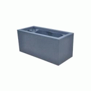 Jardinière en polyéthylène Tango 111.5 x 46 x 46 cm Roto - gris 3831116102299 Jardinière en polyéthylène Tango 111.5 x 46 x 46 cm Roto - gris 3831116102299