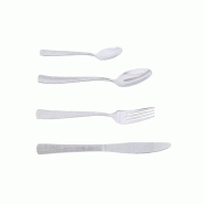 Ménagère 24 pièces Strass -  Argent / Métallique Autre forme Acier Inoxydable (inox  Jean Dubost 13.50x7.50 cm - argenté 035-1200083