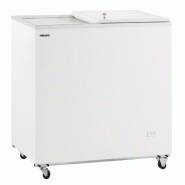 KLIMAITALIA Congélateur coffre porte coulissante, intérieur aluminium martelé, isolation 70 mm, -15/-23°C, modèle FR300PSSL - 1246