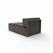 Module chaise-longue droit THE FACTORY - brun