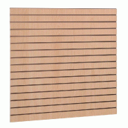 Panneau rainuré R7,5 L120xP120cm épaisseur 18mm - érable