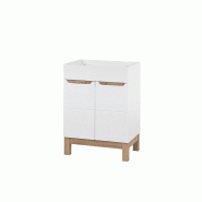 STELLAMEUBLES Meuble sous vasque encastrable BALI WHITE - 3667335108565