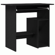 VidaXL Bureau chêne noir 80x45x74 cm bois d'ingénierie Modèle Vega Master Ligne - 862007