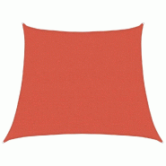 Voile d'ombrage 160 g/m² trapèze terre cuite 3/4x3 m PEHD Modèle Pure Outdoor - 311379
