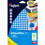 2940 pastilles adhésives bleues, diamètre 8 mm (10 feuilles A5 / cdt) - 3270241143027_0