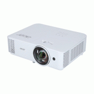 Acer S1286H XGA projecteur courte distance avec 3500 lumens et AC Power On pour les salles de classe - blanc MR.JQF11.001