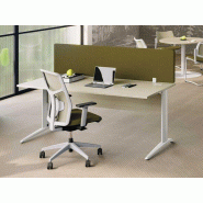 Bureau droit individuel Prem's en bois - pieds en L - largeurs disponibles : 80, 120, 140, 180 cm Bureau droit individuel Prem's en bois - pieds en L - largeurs disponibles : 80, 120, 140, 180 cm