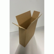 Caisse brune double cannelure pour 3 bouteilles - 33.6x11.2x36cm - par 15_0