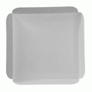 CROKUS Carrés rainés blancs 17 x 17 cm (250 unités) - blanc en carton C123537 CROKUS Carrés rainés blancs 17 x 17 cm (250 unités) - blanc en carton C123537