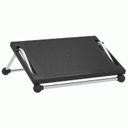 Décoshop26 - Repose-pieds de bureau ergonomique 45 x 40 x 13,5 cm HIPS noir DEC030481 - 3000257934827