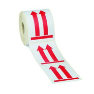 Etiquette adhésive pré-imprimée - 2 flèches rouges vers le haut - 1000 étiquettes 9 x 13 cm Etiquette adhésive pré-imprimée - 2 flèches rouges vers le haut - 1000 étiquettes 9 x 13 cm