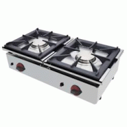 EURAST - Réchaud a gaz 2 feux sur table - 800x450x240 mm - 11,6 Kw - 44126C08 - inox 44126C08 EURAST - Réchaud a gaz 2 feux sur table - 800x450x240 mm - 11,6 Kw - 44126C08 - inox 44126C08