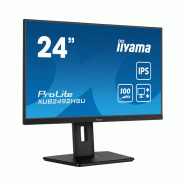 Iiyama XUB2492HSU-B6 écran plat de PC 60,5 cm (23.8") 1920 x 1080 pixels Full HD LED Noir Iiyama XUB2492HSU-B6 écran plat de PC 60,5 cm (23.8") 1920 x 1080 pixels Full HD LED Noir