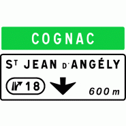 Panneau directionnel Da41a - Sortie numérotée avec registre SE2 et flèche verticale Panneau directionnel Da41a - Sortie numérotée avec registre SE2 et flèche verticale