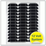 Panneau photovoltaïque polycristallin 20w  (12v)