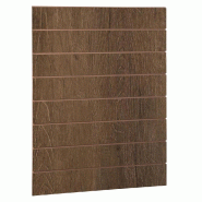 Panneau rainuré R15 L90xP120cm épaisseur 18mm - chêne tabac