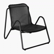 Proloisirs Eze Lounge Graphite/Chevron - gris aluminium VX346