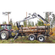 Remorque forestière compatible avec les plus grands tracteurs conçue pour les travaux à façon professionnels - kesla 144