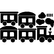 Sticker Train Voyage